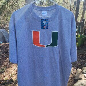 University of Miami XL Tee NEW NWT